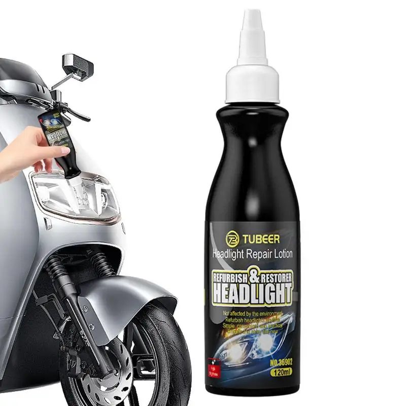 

120ml Long-lasting Headlights Liquid Polymer Headlight Polish Repair Fluid Refurbishment Scratch Repair Polishing Headlights Kit