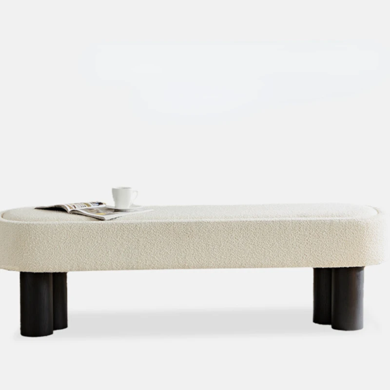 Bedroom fabric cream wind bed end stool household household long shoes changing stool
Bedroom fabric cream wind bed end stool household household long shoes changing stool
