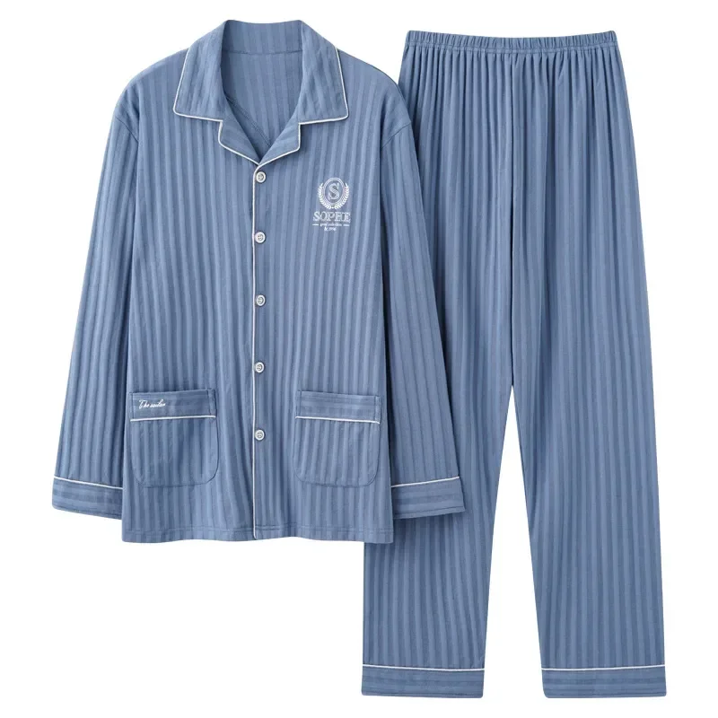 Sleeve For Long For Cotton Men 2023 Sleep Home Trousers Clothes Plus Solid Men Pure 2 Pajamas Pieces/sets Sleepwear Size
Sleeve For Long For Cotton Men 2023 Sleep Home Trousers Clothes Plus Solid Men Pure 2 Pajamas Pieces/sets Sleepwear Size