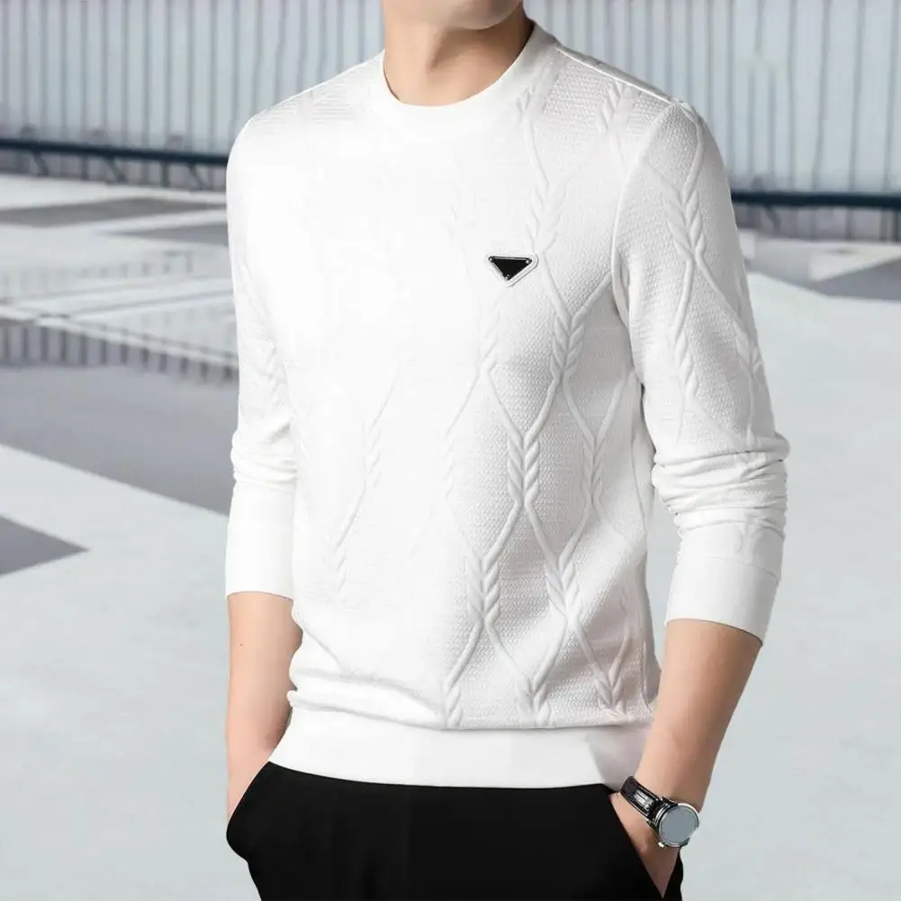 Breathable Men Sweatshirt Men's Plus Size Solid Color Sweatshirt with Applique Detail Elastic Cuff Warm Winter Pullover for Mid
Breathable Men Sweatshirt Men's Plus Size Solid Color Sweatshirt with Applique Detail Elastic Cuff Warm Winter Pullover for Mid