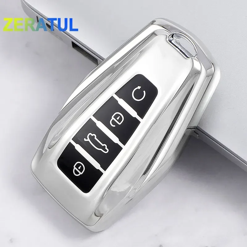 4 Buttons Car Key Case Cover Holder Shell Keychain for Geely Emblem Coolray X6 GX7 Global Emgrand Hawk 2019-2020 Accessories 
4 Buttons Car Key Case Cover Holder Shell Keychain for Geely Emblem Coolray X6 GX7 Global Emgrand Hawk 2019-2020 Accessories
