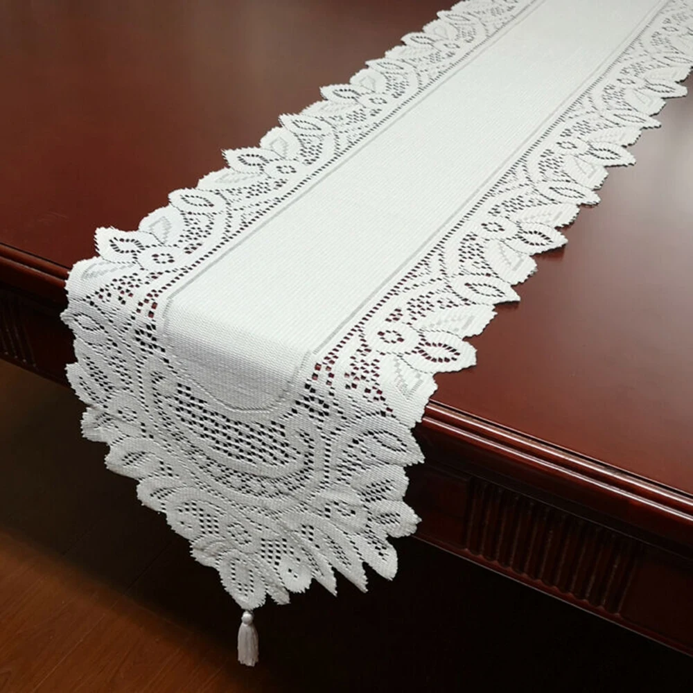 Table Runner Vintage Hand Knitted Floral Lace Table Runner Tasseled Edge Floral Table Cloth For Engagement Wedding Party Decor
Table Runner Vintage Hand Knitted Floral Lace Table Runner Tasseled Edge Floral Table Cloth For Engagement Wedding Party Decor