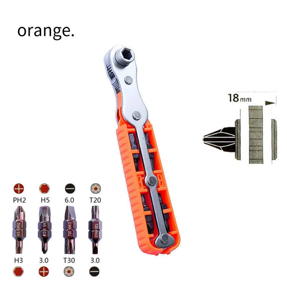1pc Bidirectional Ratchet Screwdriver Cross Slotted Screwdriver Anti Slip Right Angle Multifunctional Wrench Repairing Hand Tool
1pc Bidirectional Ratchet Screwdriver Cross Slotted Screwdriver Anti Slip Right Angle Multifunctional Wrench Repairing Hand Tool