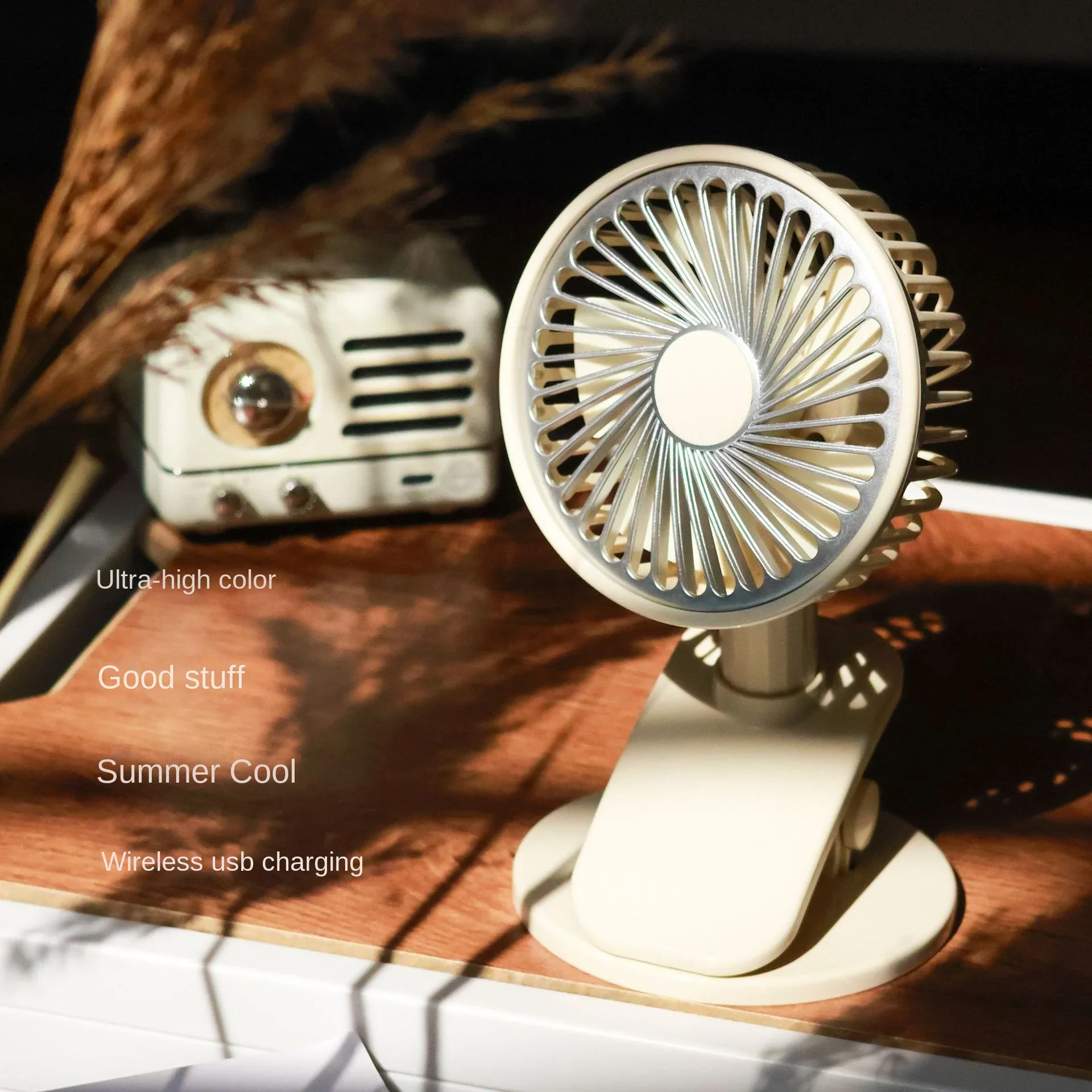 Clamp Type Desk Electric Fan with 360 ° Wind Direction Adjustment Multi Scene Application Illuminated Rechargeable Portable Fan
Clamp Type Desk Electric Fan with 360 ° Wind Direction Adjustment Multi Scene Application Illuminated Rechargeable Portable Fan