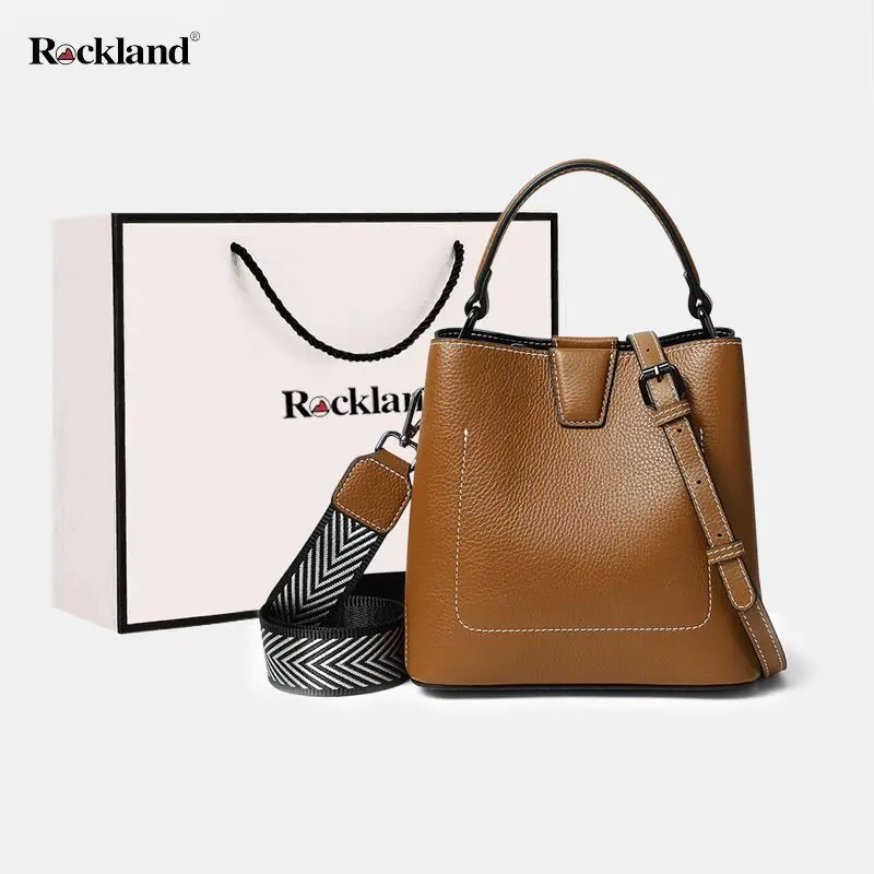 Bags for Women Rockland Leather Bag Women's Versatile Bucket Bag Fashion Commuter Handbag
Bags for Women Rockland Leather Bag Women's Versatile Bucket Bag Fashion Commuter Handbag