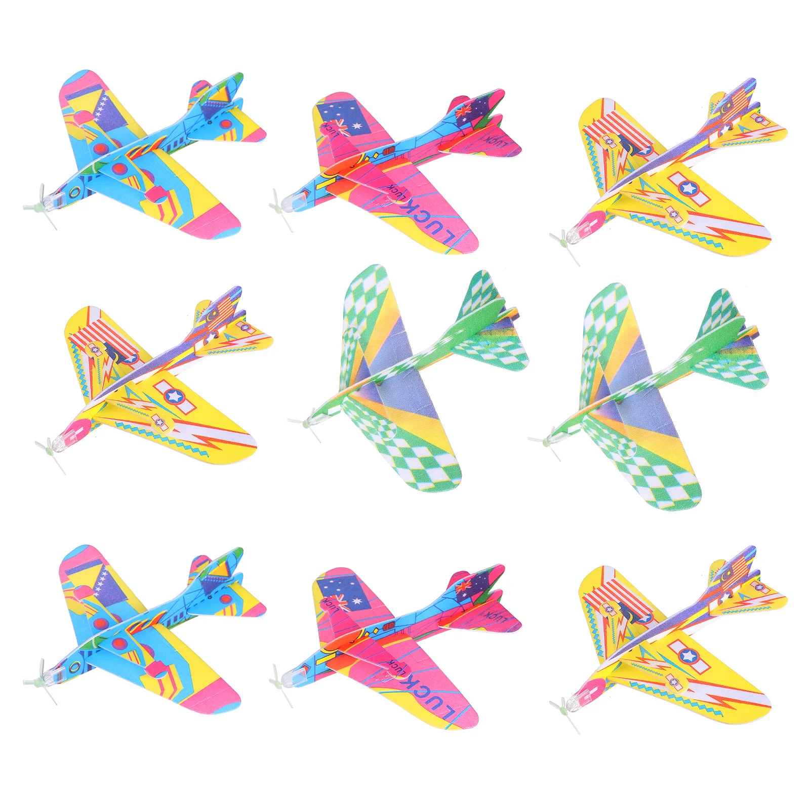 

12pcs Airplane Throwing Glider Plane Flying for Kids Toddler Boy Girl Outdoor Toys Birthday Party Favors ( Random Style )