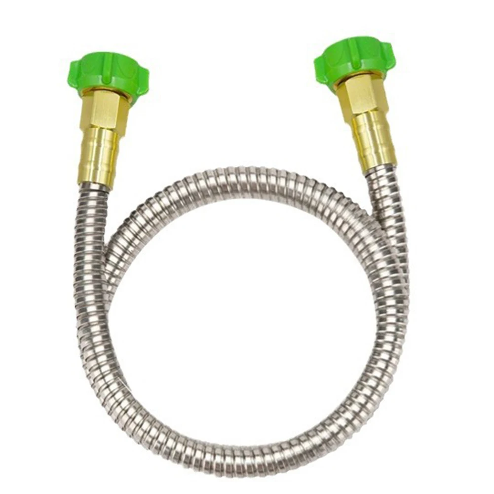 

Hoses 1 Hose Watering Equipment 304 Connector Inlet Pipe Metal Metal Hose Portable Washing Machine With Washer