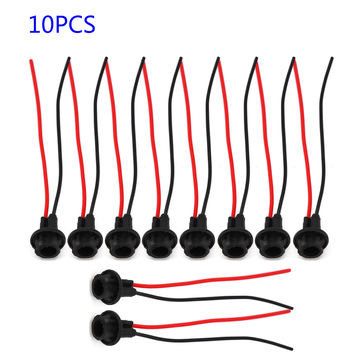 10pcs T10 Car Wedge Light Bulb Socket Connector Holder Extension Cables LED Lamp Bulb T10 168,194,2825,912,921 W5W Lamp Socket
10pcs T10 Car Wedge Light Bulb Socket Connector Holder Extension Cables LED Lamp Bulb T10 168,194,2825,912,921 W5W Lamp Socket