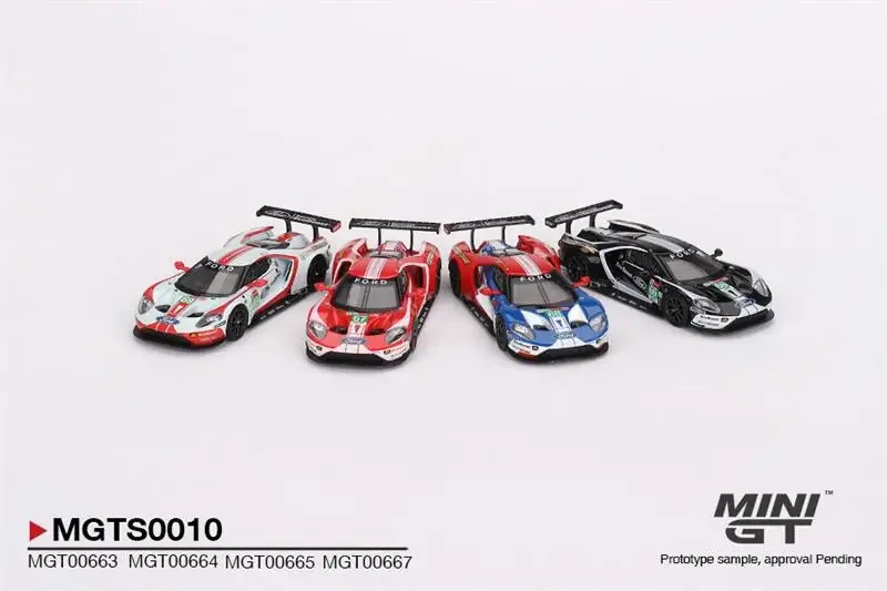 

**Pre-order **MINI GT 1:64 Ford GT LMGTE PRO 2019 24 Hrs of Le Mans 4 Cars Set limited3000 Diecast Model Car
