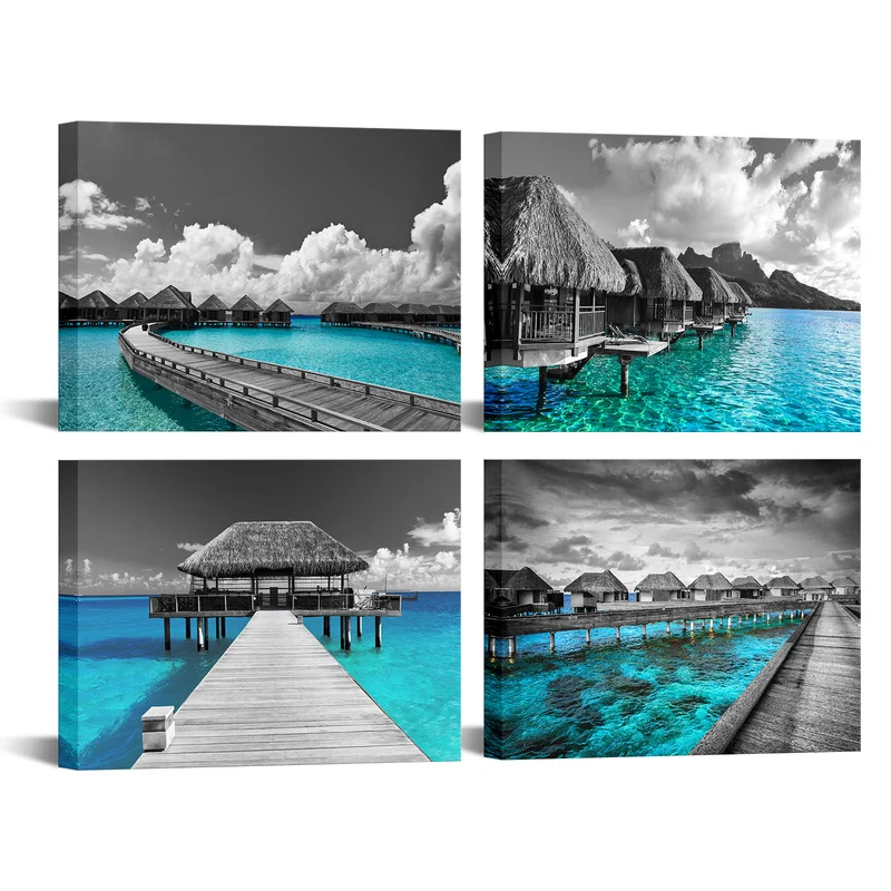 4 Pieces Vacation Spot Poster Wall Art Beautiful Seascape Print Canvas Painting Modern Style Pictures Living Room Home Decor
4 Pieces Vacation Spot Poster Wall Art Beautiful Seascape Print Canvas Painting Modern Style Pictures Living Room Home Decor