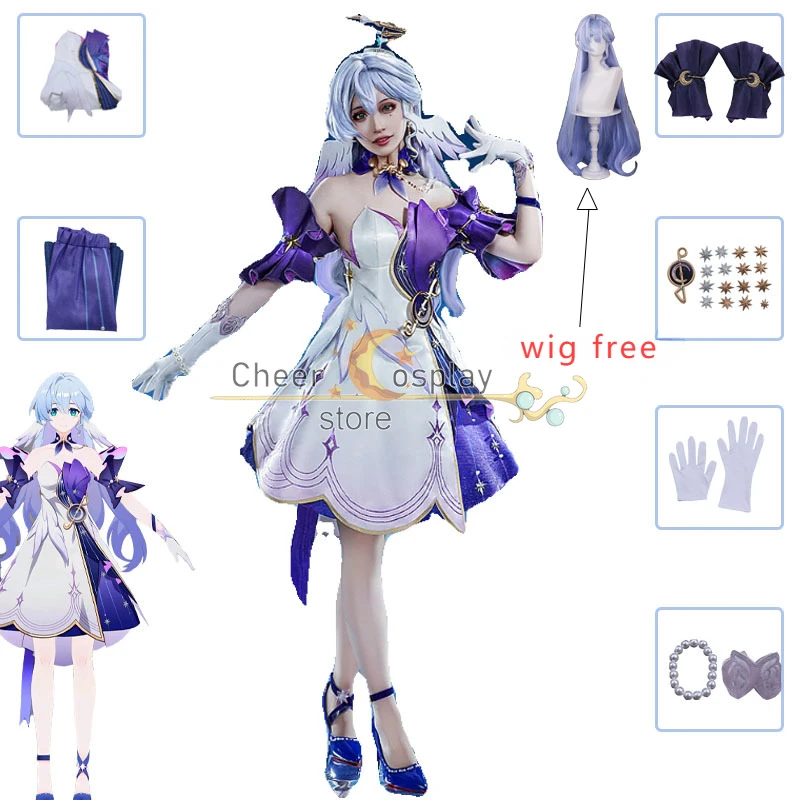 Robin 3D Cosplay Costume Dress Honkai Star Rail Uniform Headwear Singer Brother Sunday Halloween 3D Print Dress Women Prop
Robin 3D Cosplay Costume Dress Honkai Star Rail Uniform Headwear Singer Brother Sunday Halloween 3D Print Dress Women Prop