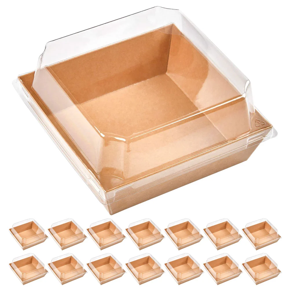 

Sandwich Packing Paper Cake Box Bread Salad Packing Box With Lid Sandwich Packaging Cake Pastry Bread Fruit Salad Box