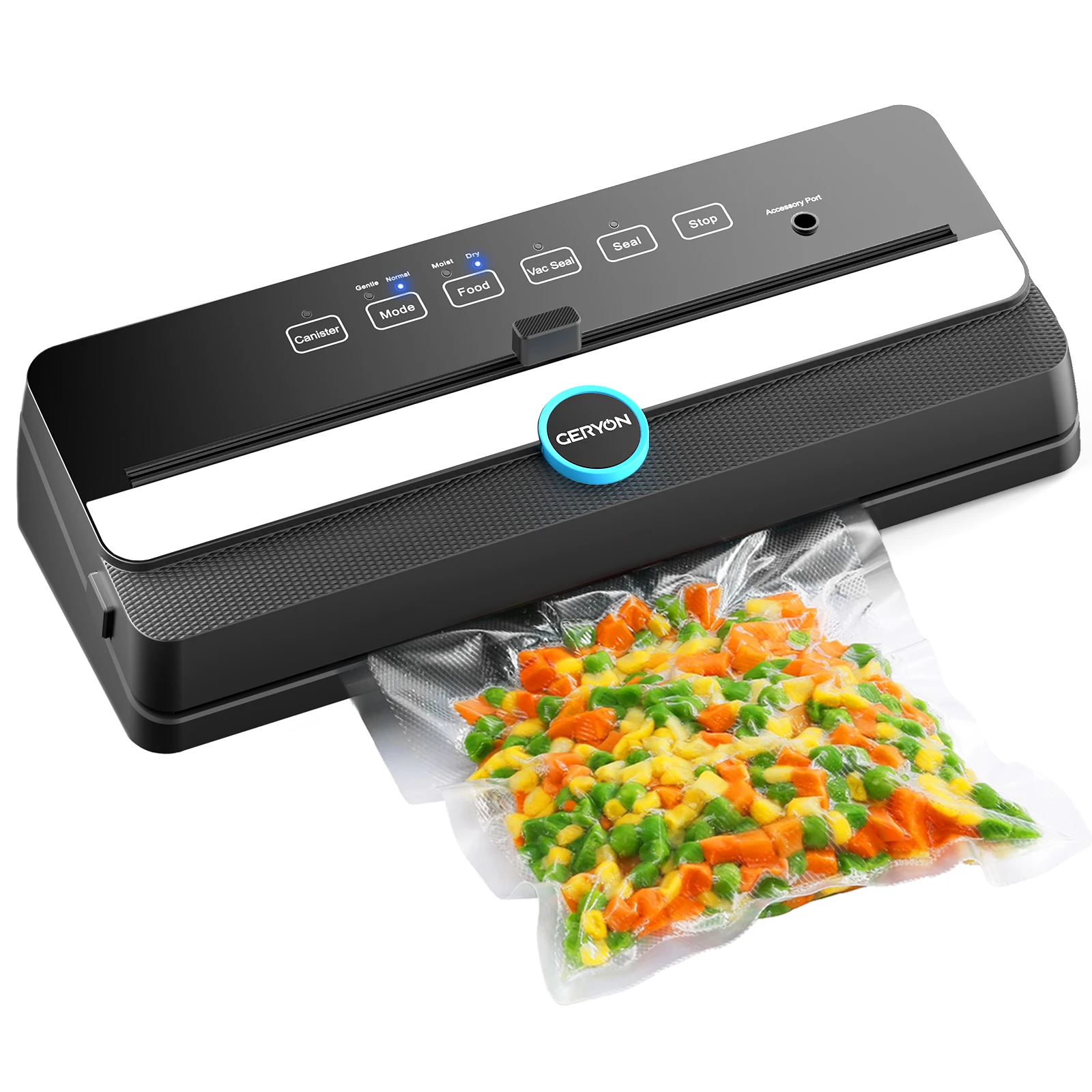 

GERYON Vacuum Sealer Machine with Starter Kit and 1 Years Warranty, Powerful Food Sealer, with Build-in Cutter