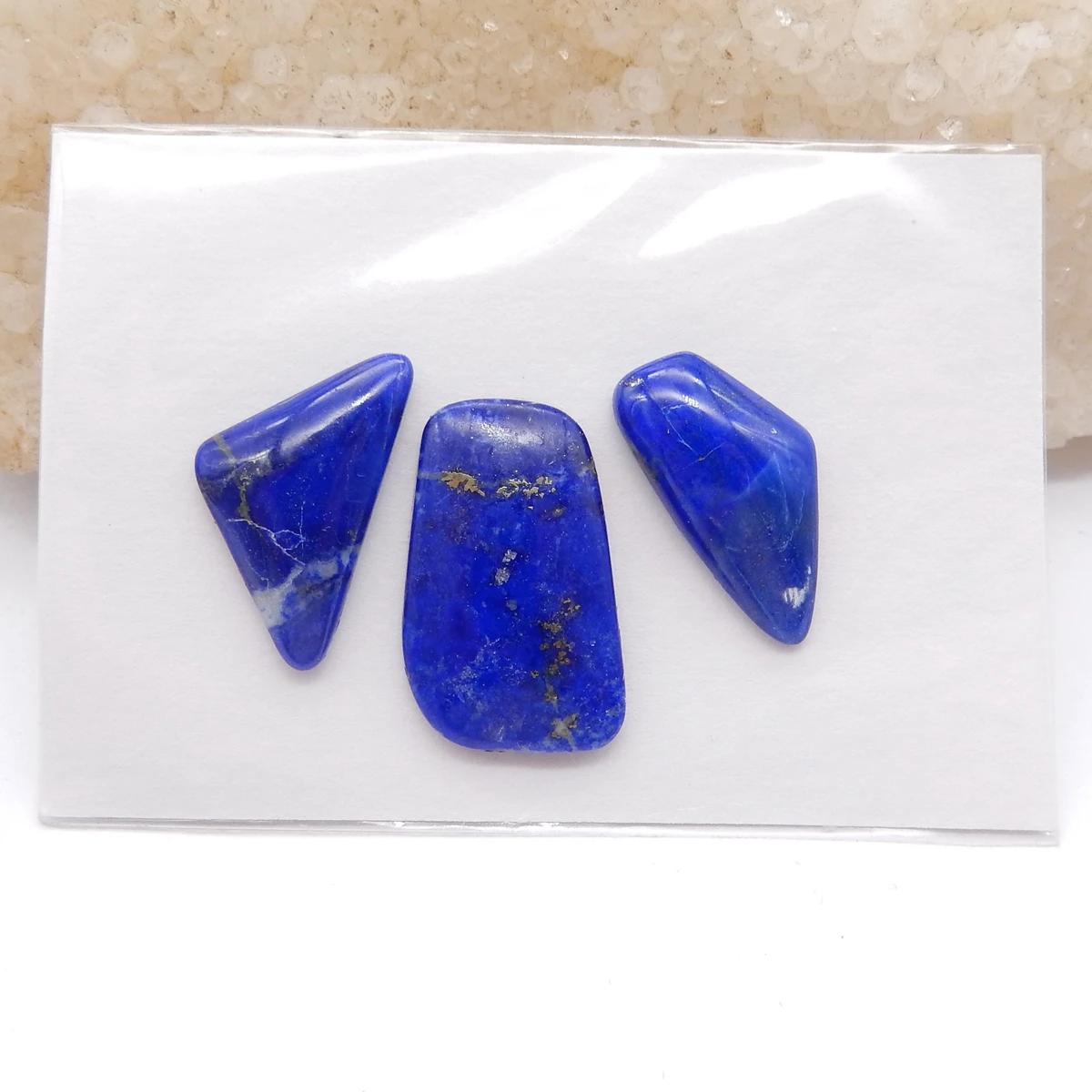 Natural Lapis Lazuli Flatback Cabochons Lot, 3pcsLoose Gemstone for Jewelry Making
Natural Lapis Lazuli Flatback Cabochons Lot, 3pcsLoose Gemstone for Jewelry Making