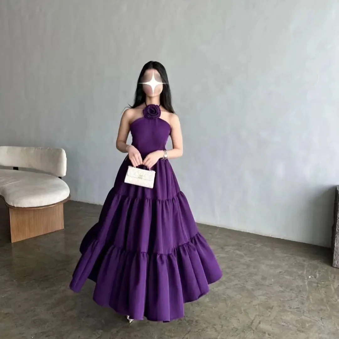 Scoggins فساتين سهرة Purple Sleeveless Prom Dresses Halter Neck Floor Length Evening Dresses Wedding dress
Scoggins فساتين سهرة Purple Sleeveless Prom Dresses Halter Neck Floor Length Evening Dresses Wedding dress
