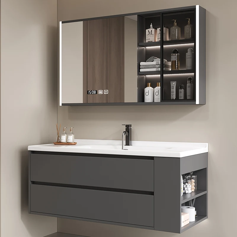 Simple Wooden Glass Bathroom Cabinet Shelfs Display Vanity Unit Bathroom Cabinet Wall Shelf Badezimmer Schrank Home Furniture DQ 
Simple Wooden Glass Bathroom Cabinet Shelfs Display Vanity Unit Bathroom Cabinet Wall Shelf Badezimmer Schrank Home Furniture DQ