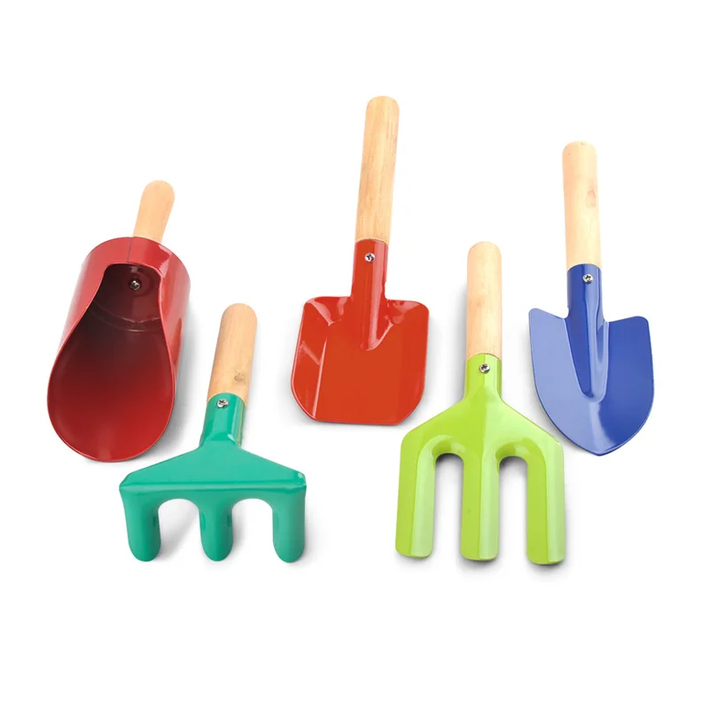 

Garden Planting and Flower Raising Children's Tools 6-Piece Set Shovel Rake Hoe Vegetable Art Shovel Spoon and Fork 1Pc