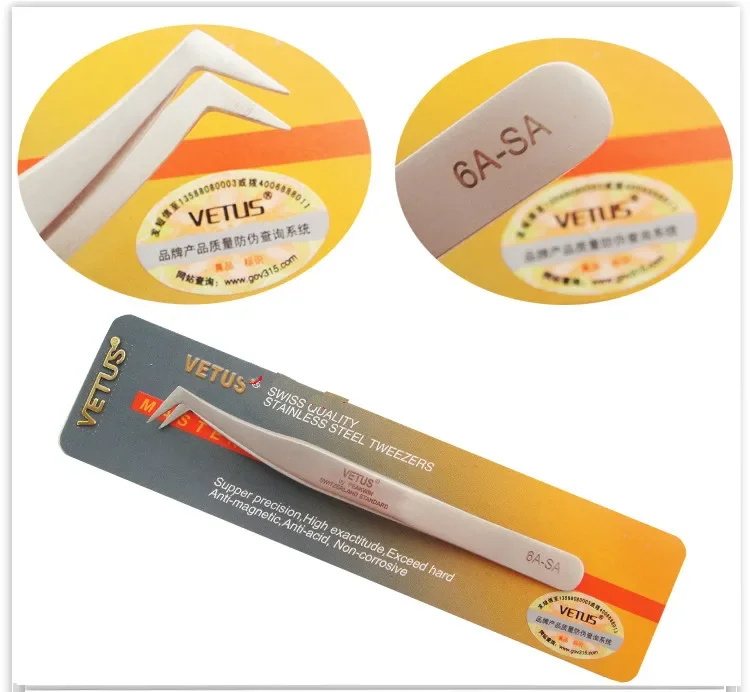 6A-SA Eyelash Tweezer 3D/6D Volume Eyelash Extension 100% VETUS Original Best Quality Fan Lashes Tweezer
6A-SA Eyelash Tweezer 3D/6D Volume Eyelash Extension 100% VETUS Original Best Quality Fan Lashes Tweezer
