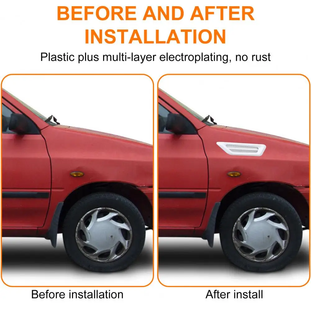 Useful ABS Easy to Install Wear-resistant Car Side Air Vent Trim Cover Flow Stickers Modified Car Stickers Modification
Useful ABS Easy to Install Wear-resistant Car Side Air Vent Trim Cover Flow Stickers Modified Car Stickers Modification