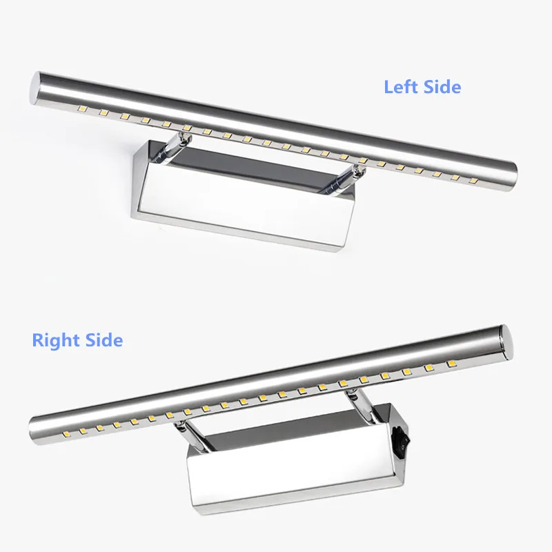 ZK40 Stainless Steel Mirror Dresser Lamp LED Wall Lamp with Switch Bedroom Bedside Bathroom Lighting Decorative Wall Lamp
ZK40 Stainless Steel Mirror Dresser Lamp LED Wall Lamp with Switch Bedroom Bedside Bathroom Lighting Decorative Wall Lamp