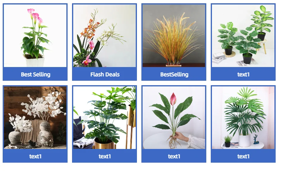 Generic 4570CM Large Artificial Green Plants Plastic Wrought Iron Tree