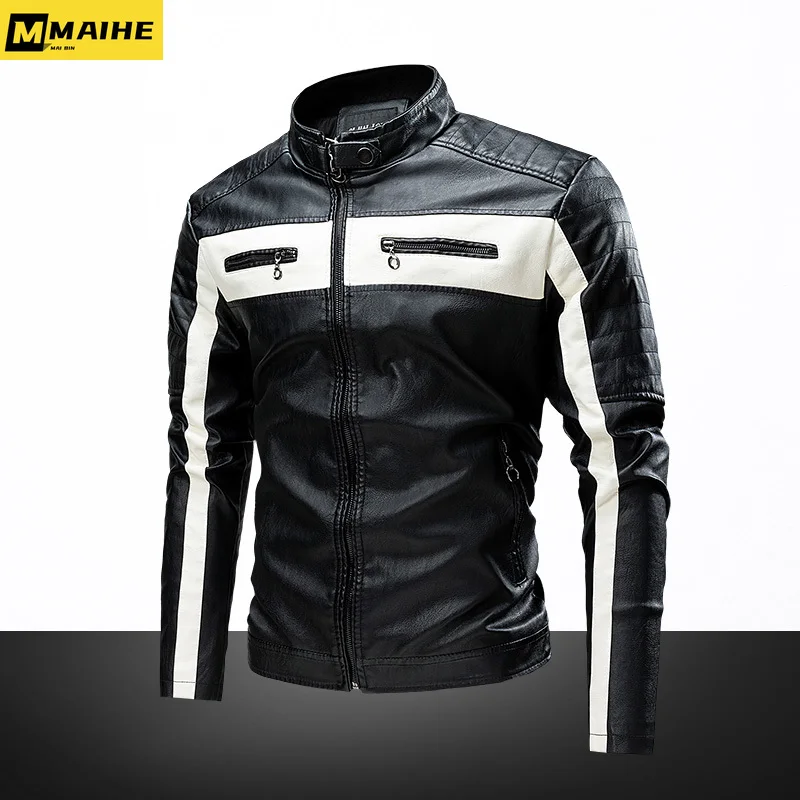 Classic vintage men's biker jacket 2023 new fashion patchwork pilot coat winter plus fleece windproof warm thick leather jacket
Classic vintage men's biker jacket 2023 new fashion patchwork pilot coat winter plus fleece windproof warm thick leather jacket