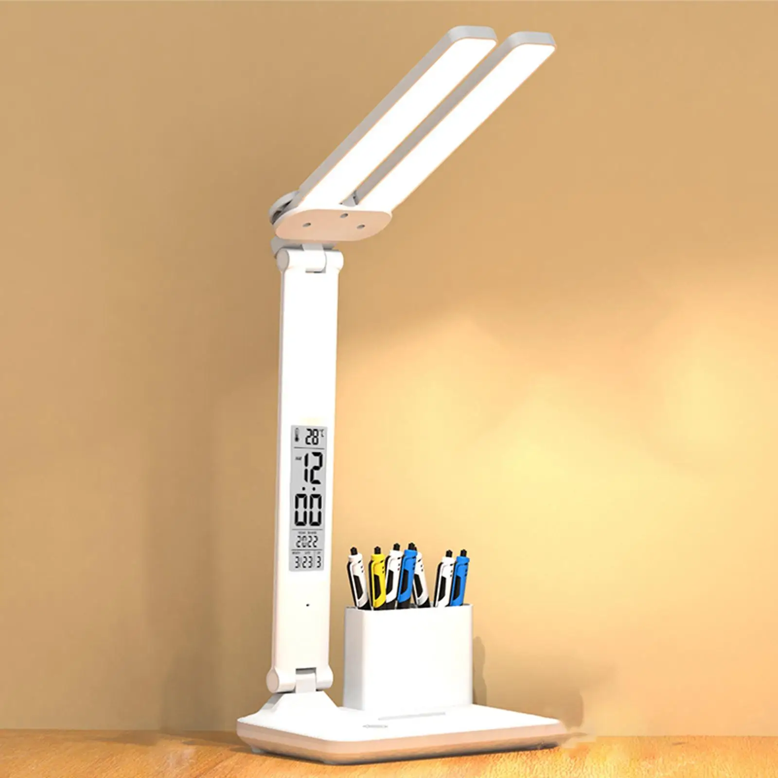 Table Lamp Office Home with Clock, Date, Temperature Lighting LED Desk Lamp
Table Lamp Office Home with Clock, Date, Temperature Lighting LED Desk Lamp