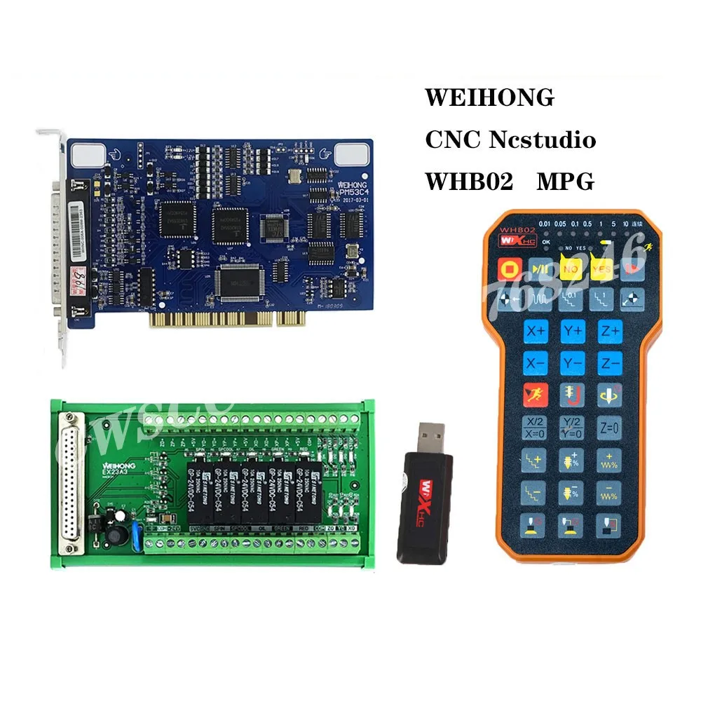 WEIHONG PM53C + WHB02 3-осевой гравировальный станок карта управления движением вместо mach3 контроллер движения автоматическая настройка инструмента
WEIHONG PM53C + WHB02 3-осевой гравировальный станок карта управления движением вместо mach3 контроллер движения автоматическая настройка инструмента