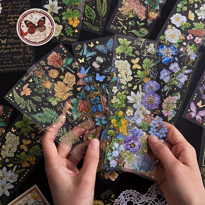 20 Sheets Transparent Flower Stickers for Scrapbooking Vintage Plants Decorative Waterproof DIY Journal Album Laptop Card
20 Sheets Transparent Flower Stickers for Scrapbooking Vintage Plants Decorative Waterproof DIY Journal Album Laptop Card