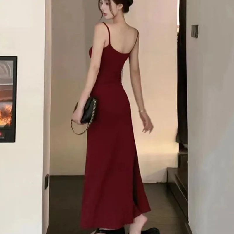 2023 Sleeveless Backless Slim Sexy Long Women Maxi Dress Sheath Spring Summer Party Concise Bodycon Elegant Clothing BB-025
2023 Sleeveless Backless Slim Sexy Long Women Maxi Dress Sheath Spring Summer Party Concise Bodycon Elegant Clothing BB-025