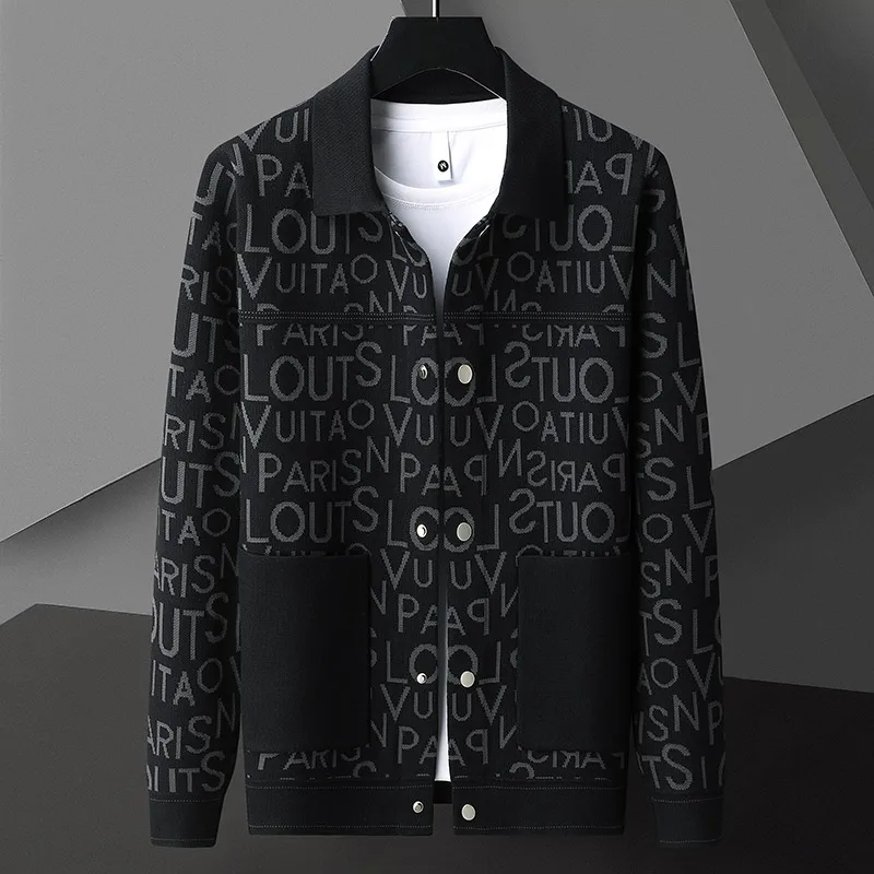 Fashion Designer Brand Men's Button Knitted Jacket Autumn New Exquisite Jacquard Contrast Color Casual Sweater Cardigan Coat
Fashion Designer Brand Men's Button Knitted Jacket Autumn New Exquisite Jacquard Contrast Color Casual Sweater Cardigan Coat