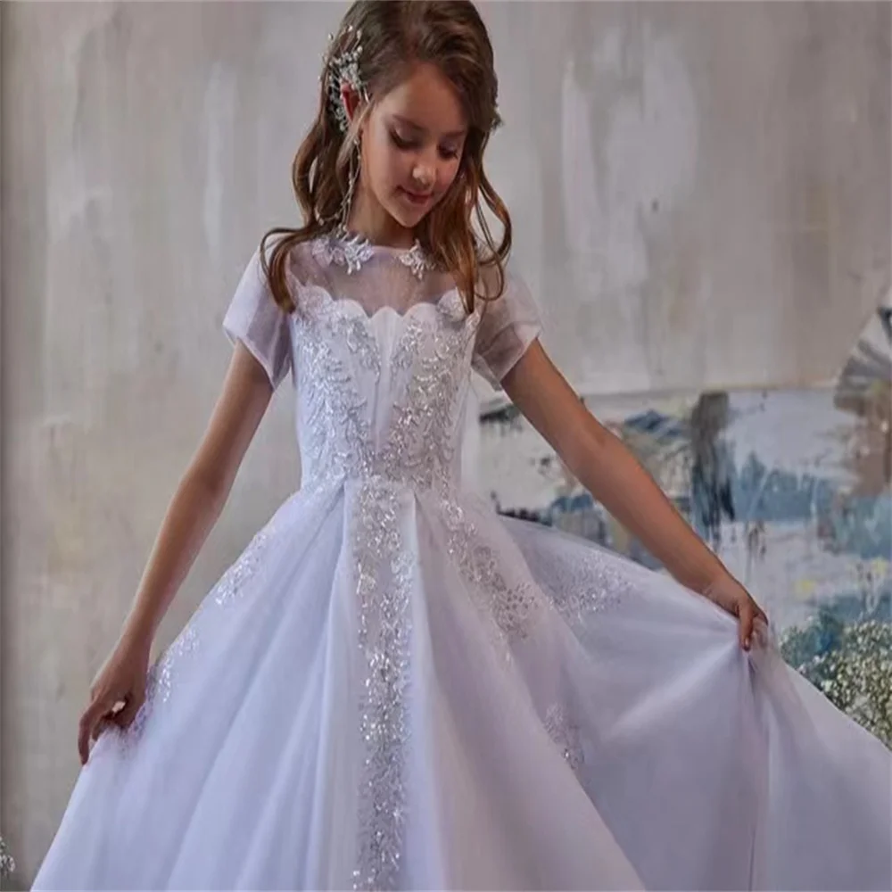 A+A+Lace Communion Dress For Wedding Appliques Flower Girl Dresses White Tulle Lace Cute Beading Ball Gown For Baby Birthday
A+A+Lace Communion Dress For Wedding Appliques Flower Girl Dresses White Tulle Lace Cute Beading Ball Gown For Baby Birthday