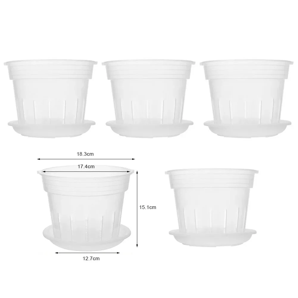 Planting Pots Orchid Pot Removable S/M/L/XL With Saucers Mess-Free Watering Orchid Pot For Home And Garden Brand New
Planting Pots Orchid Pot Removable S/M/L/XL With Saucers Mess-Free Watering Orchid Pot For Home And Garden Brand New