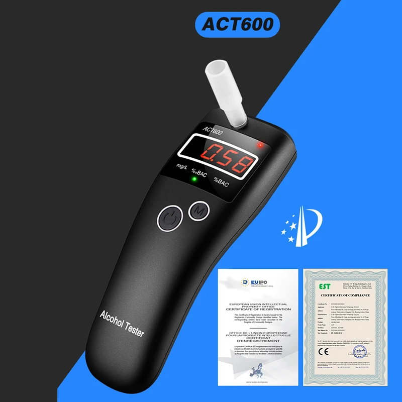 

ACT600 new high accuracy mini Alcohol Tester,breathalyzer ,alcometer ,Alcotest remind driver safety in roadway diagnostic tool