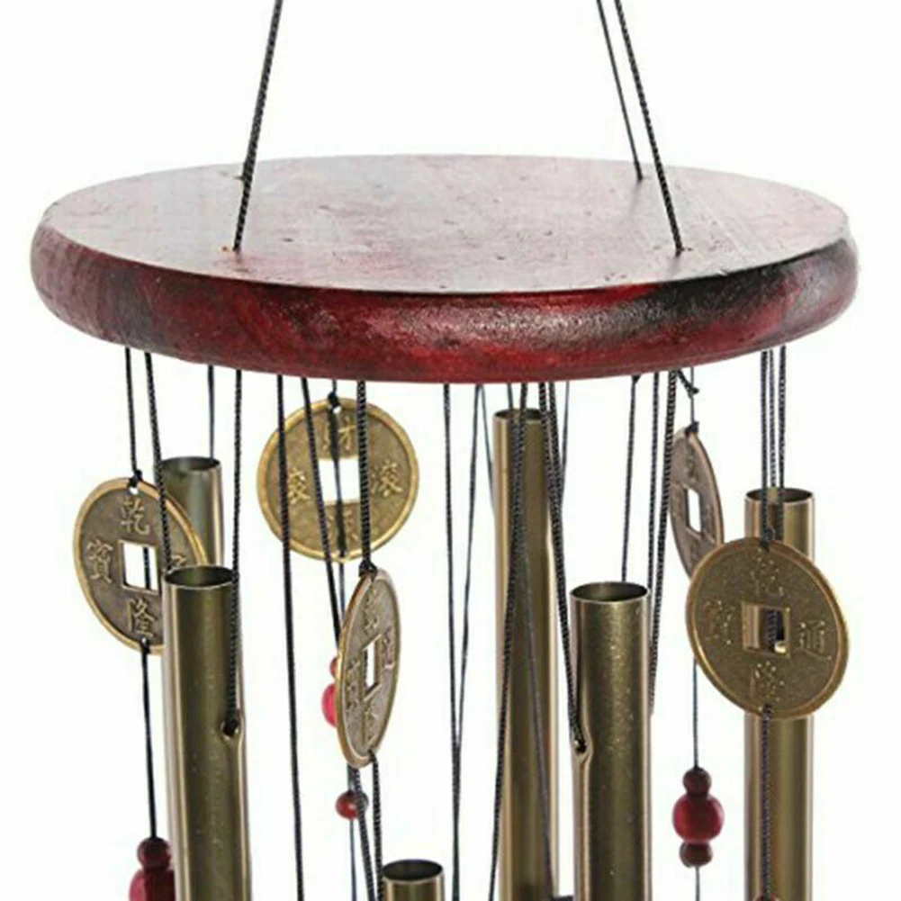 

65CM Wind Chimes Bells Metal Tubes Outdoor Yard Garden Home Decor Ornament Gifts Wood + Metal indoor or outdoor space