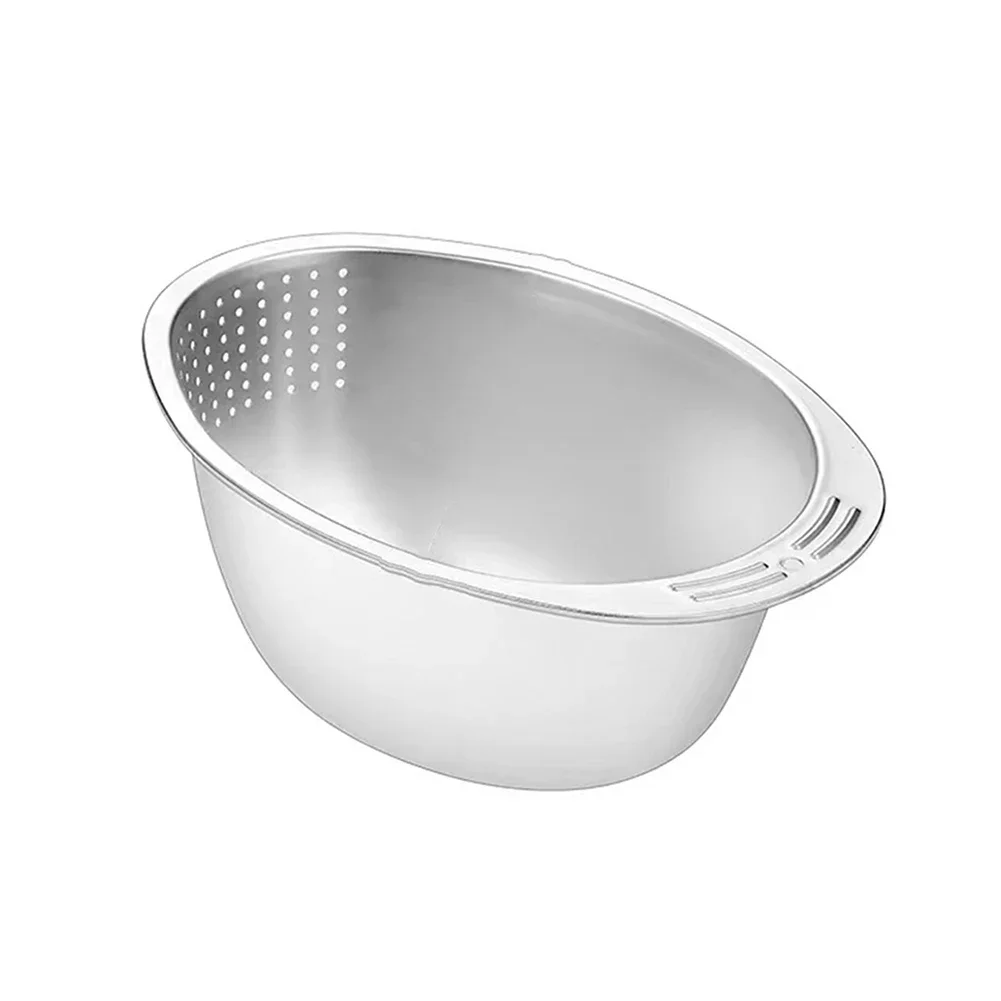 Rice Sieve Net Drainage Basket Slanted Bottom Basin Sliver Stainless Steel 1 Pc 23.5*17.5*11 Colander Brand New
Rice Sieve Net Drainage Basket Slanted Bottom Basin Sliver Stainless Steel 1 Pc 23.5*17.5*11 Colander Brand New