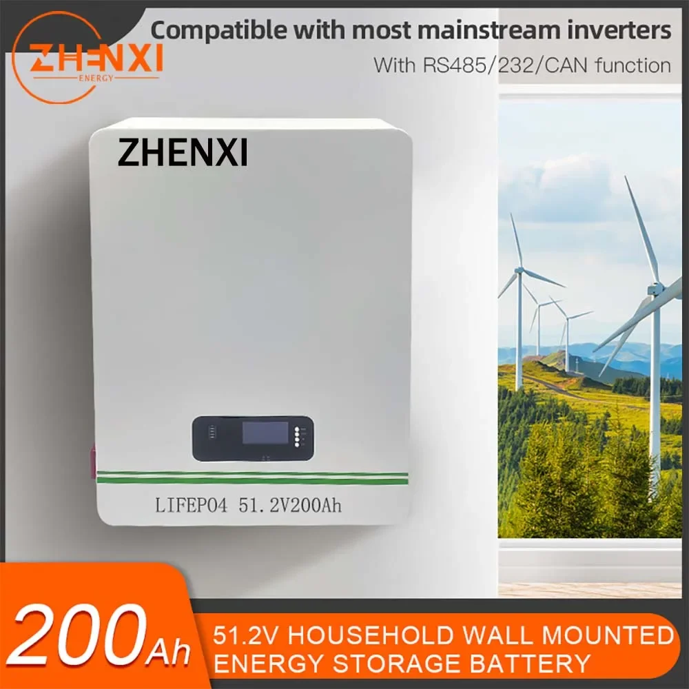 Аккумуляторная батарея ZHENXI 5KWh LiFePo4 51,2 V 200Ah с RS485/CAN Встроенная BMS для домашней солнечной панели, система хранения энергии за пределами сети
Аккумуляторная батарея ZHENXI 5KWh LiFePo4 51,2 V 200Ah с RS485/CAN Встроенная BMS для домашней солнечной панели, система хранения энергии за пределами сети