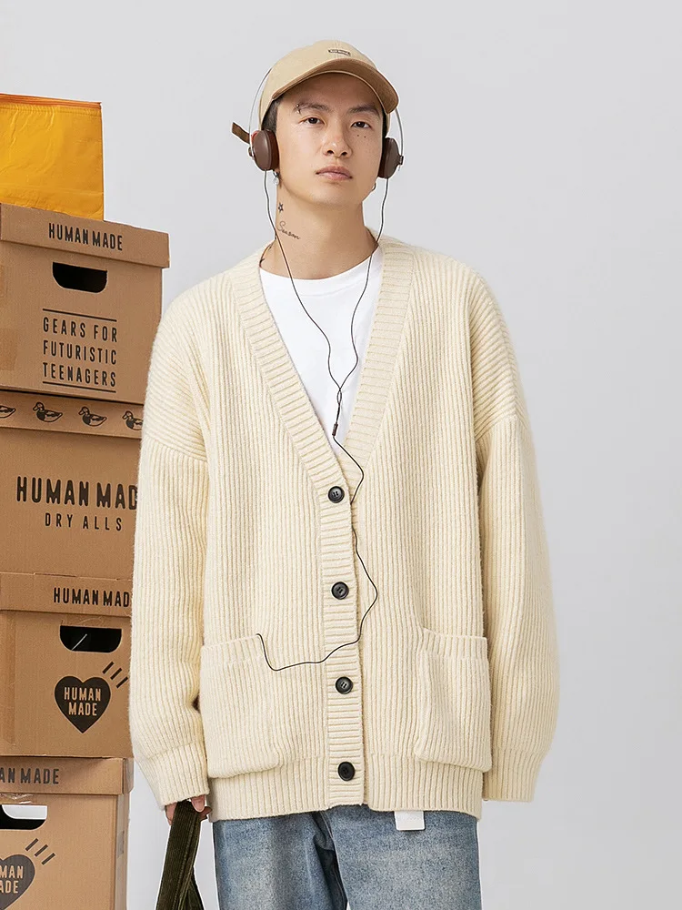 2023 Winter Men's Thicken Knitting Texture Wool Cardigan Couple Clothes Solid Color Coats Long Sleeves Loose Cashmere Sweater
2023 Winter Men's Thicken Knitting Texture Wool Cardigan Couple Clothes Solid Color Coats Long Sleeves Loose Cashmere Sweater