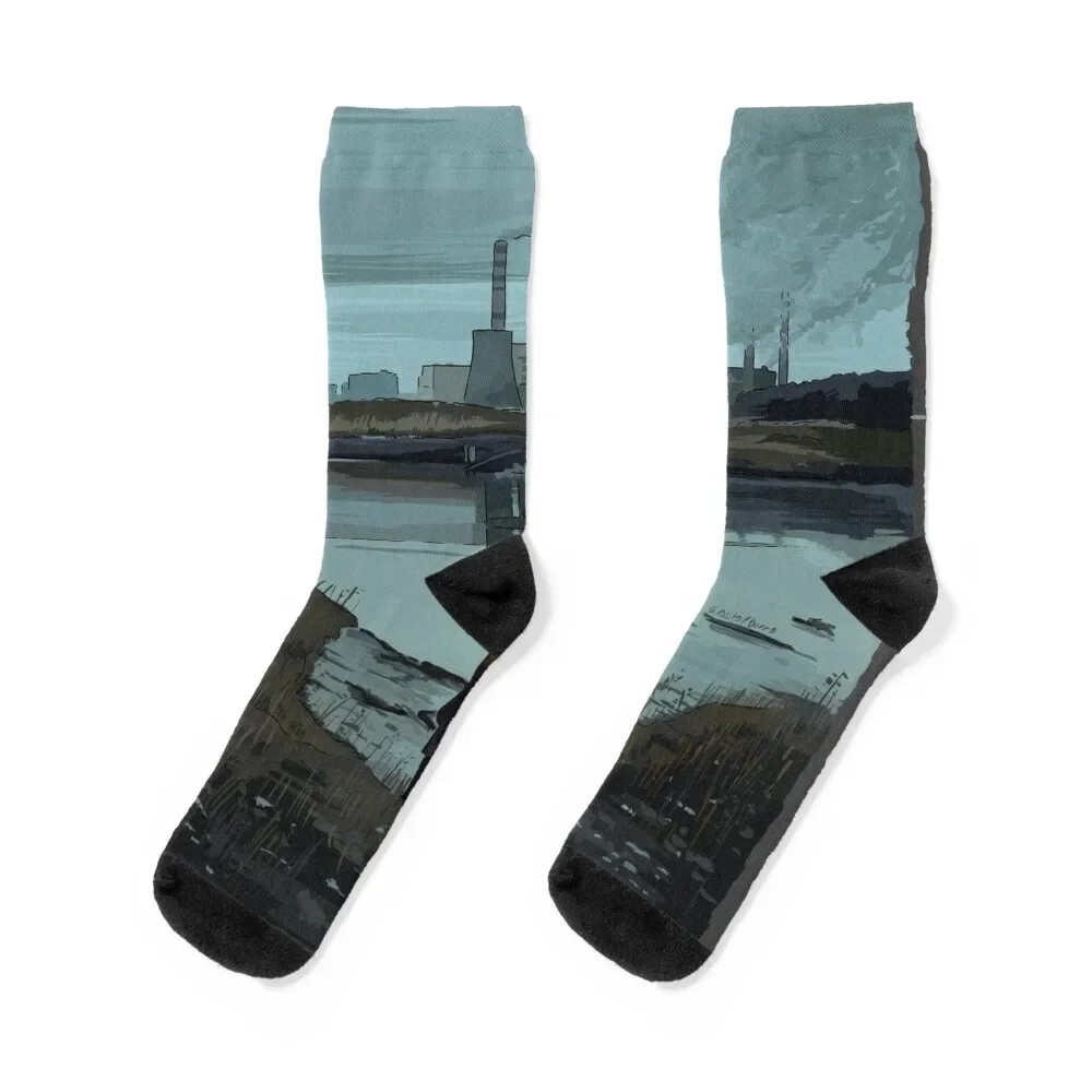 

Stalker Factory Scene by Andrei Tarkovsky without Title Socks new in's winter halloween cartoon Designer Man Socks Women's