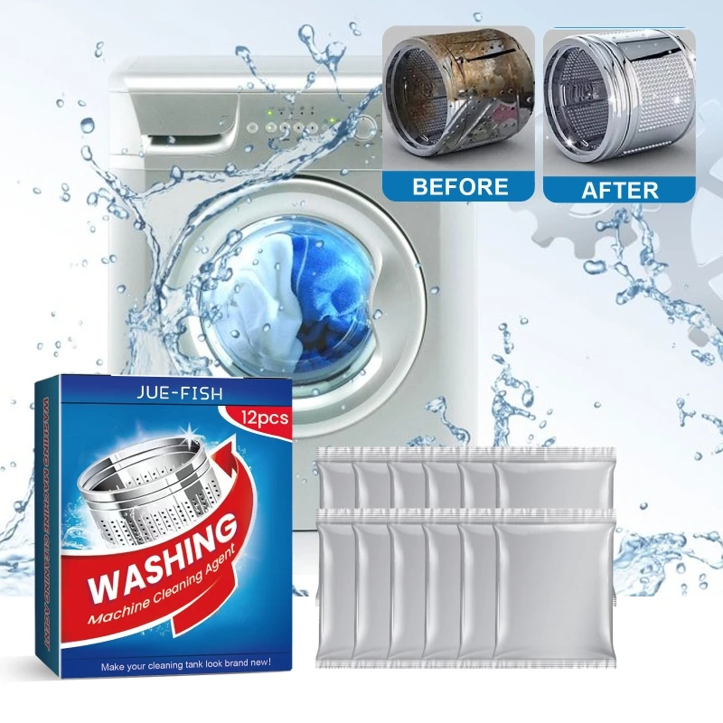 

(Упаковка из 12 шт.) Средство для чистки стиральных машин: сохраните чистоту и свежесть вашей техники J60C