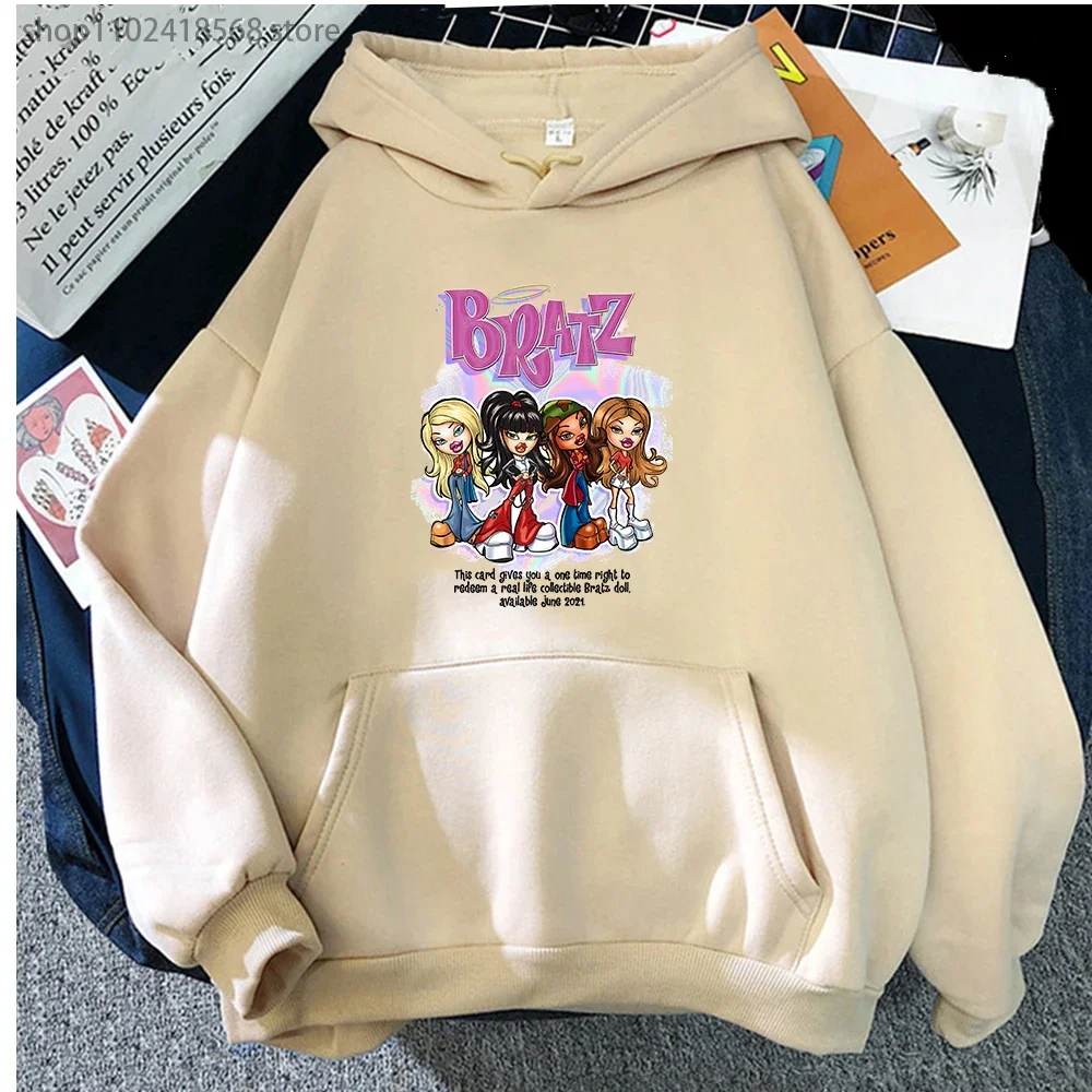 

Cool Girl Jade Y2k Bratz Letter Print Sweatshirt Women Korean Oversized Hoodies Harajuku Tracksuit Kawaii Spring Autumn Clothes