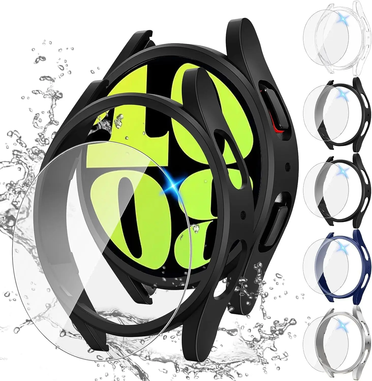 Hard PC Bumper +tempered glass for Samsung Galaxy Watch4 5 6 40mm 44mm Screen Protective Film and Cover Case Accessories
Hard PC Bumper +tempered glass for Samsung Galaxy Watch4 5 6 40mm 44mm Screen Protective Film and Cover Case Accessories
