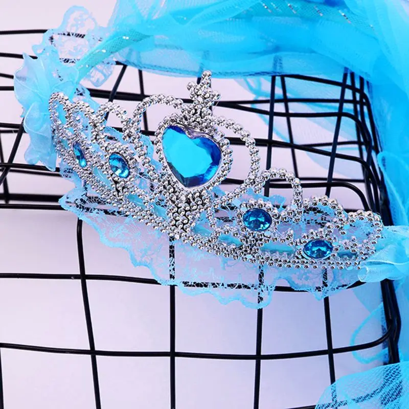 Girls Princess Tulle Veils Hairband for Rhinestone Headband Lace Up Ribbon Wreath Flowers Party Head
Girls Princess Tulle Veils Hairband for Rhinestone Headband Lace Up Ribbon Wreath Flowers Party Head
