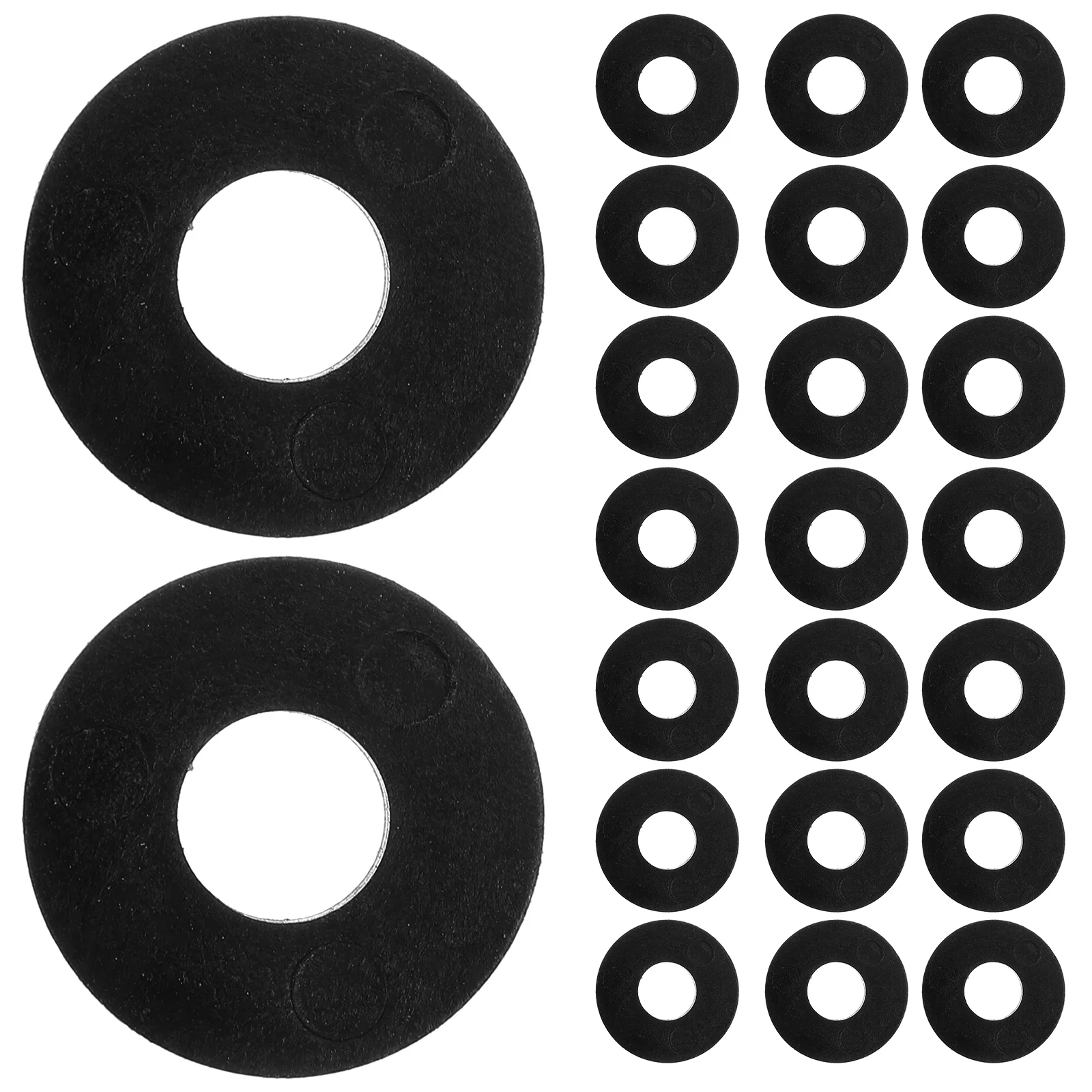 25 Pcs Heightened and Thickened Gasket Shims Heavy Duty Washer Abrasion Resistant Mechanical Washers Rubber Vibration Spacers
25 Pcs Heightened and Thickened Gasket Shims Heavy Duty Washer Abrasion Resistant Mechanical Washers Rubber Vibration Spacers