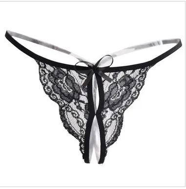 Sexy Crotch Opening Women's Panties Lingerie Lace Bowknot G-string Thong Floral Temptation Underwear for Ladies Erotic Pantys
Sexy Crotch Opening Women's Panties Lingerie Lace Bowknot G-string Thong Floral Temptation Underwear for Ladies Erotic Pantys