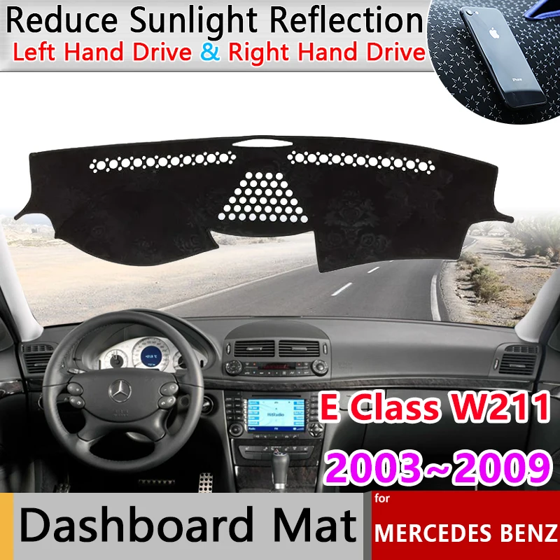 Car Dashboard Cover Pad for Mercedes Benz E Class W211 55 AMG 320 400 E220 2003~2009 Sunshade Slip Mat Carpet Front Accessories
Car Dashboard Cover Pad for Mercedes Benz E Class W211 55 AMG 320 400 E220 2003~2009 Sunshade Slip Mat Carpet Front Accessories