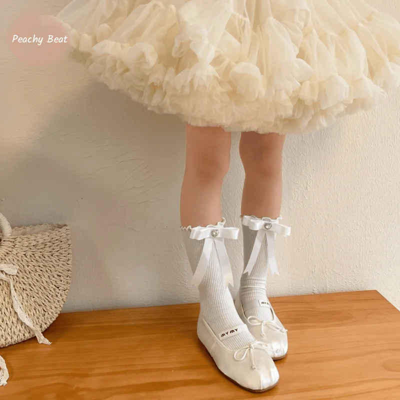 Baby Girl Princess Combed Cotton Bow Stockings Infant Toddler Child Elegant Silk Ribbon Hosiery Summer Socks Baby Clothes 2-14Y
Baby Girl Princess Combed Cotton Bow Stockings Infant Toddler Child Elegant Silk Ribbon Hosiery Summer Socks Baby Clothes 2-14Y