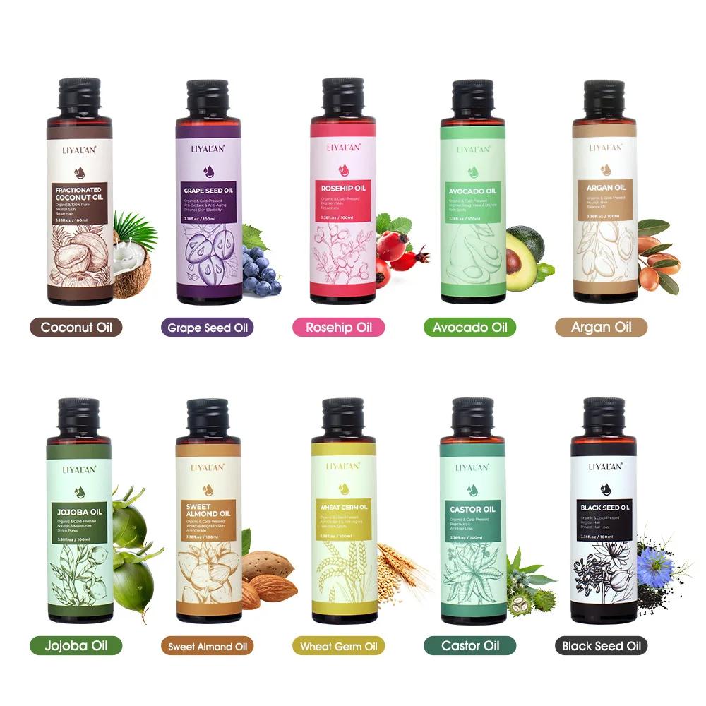 

Coconut Jojoba Oil, Grape Seed Base Oil, Beauty Massage Oil, Cosmetics, Hand Soap, Skincare Oil