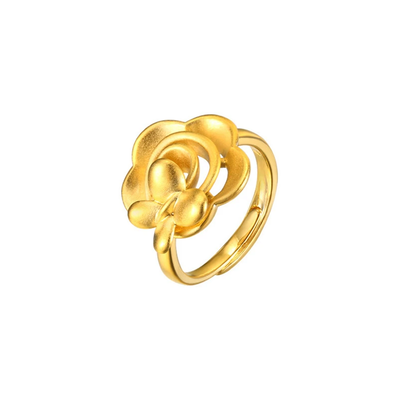 Fashion Pure 18k Gold Color Butterfly Love Flower Rings for Women Bride Girl Hollowed Ring Daily Use Not Fade
Fashion Pure 18k Gold Color Butterfly Love Flower Rings for Women Bride Girl Hollowed Ring Daily Use Not Fade