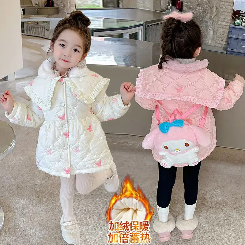 Kawaii Anime Sanrios My Melody Cinnamoroll Kids Winter Fleece Coat Cute Girls Fashion Down Jacket Cotton Clothes Outerwear Warm
Kawaii Anime Sanrios My Melody Cinnamoroll Kids Winter Fleece Coat Cute Girls Fashion Down Jacket Cotton Clothes Outerwear Warm